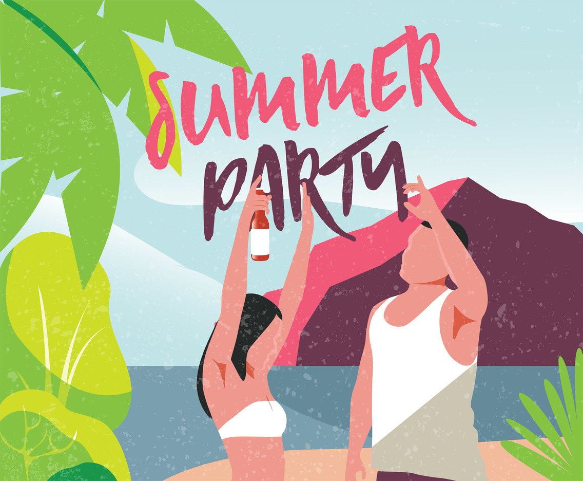 Summer Party Vector Design