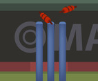 Cricket Stumps Posts Vector