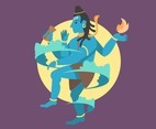 Shiva God's Dance Vector