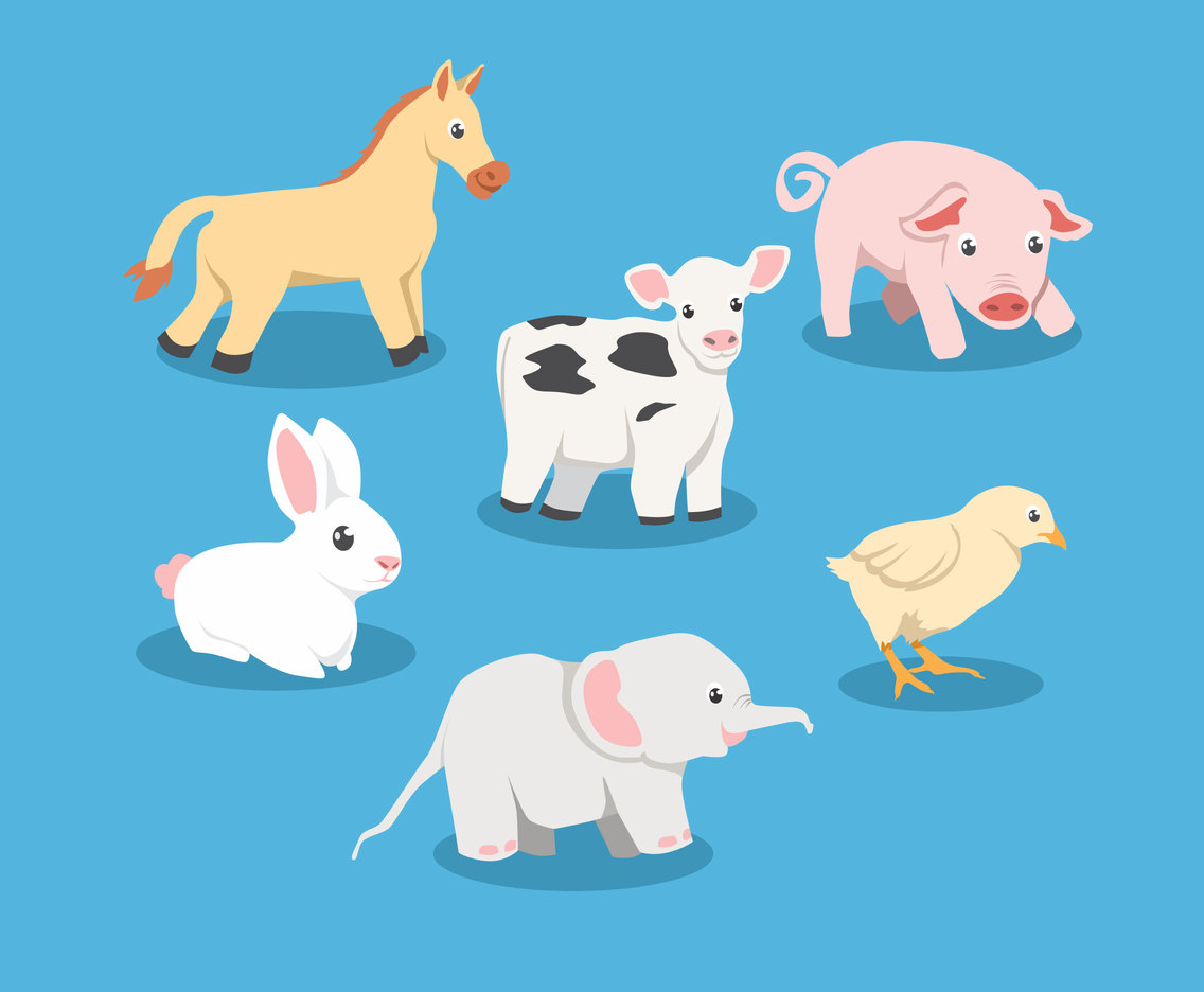 Baby Animal Cartoon Vector