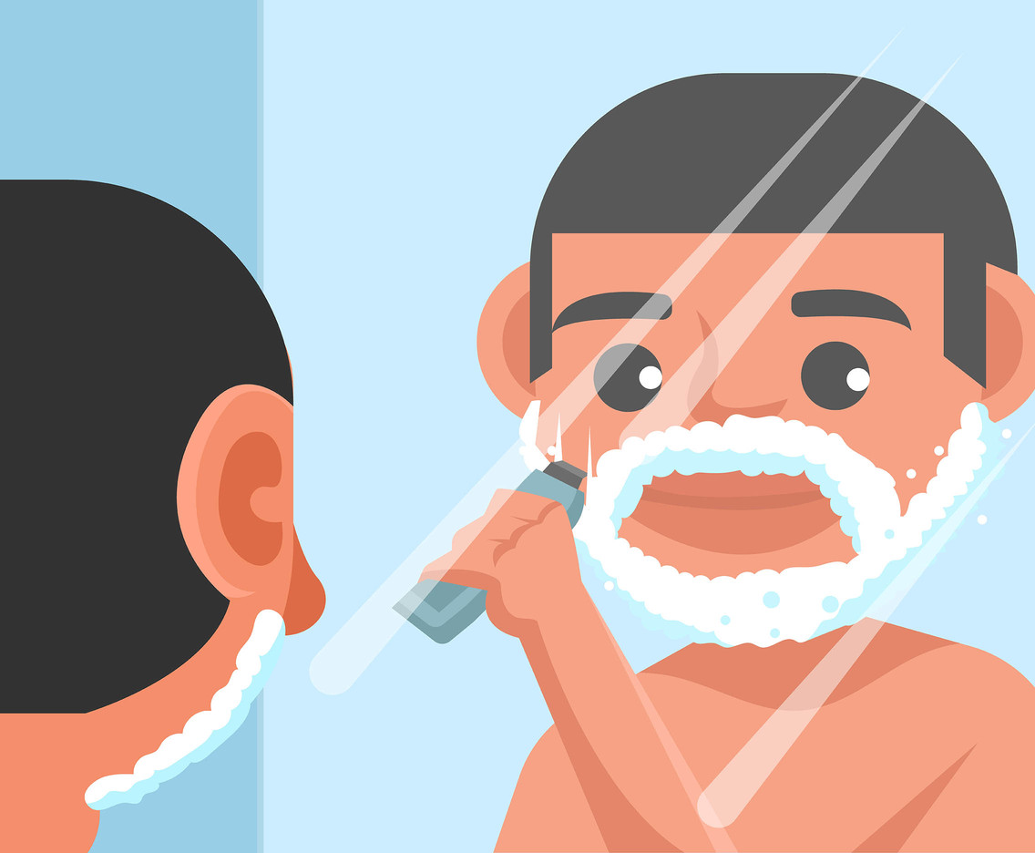 Beard Grooming Vector