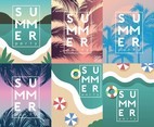 Summer Party Flyer Vector Pack