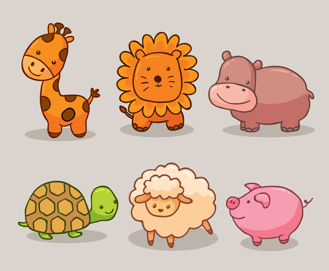 Baby Animal Collection Vector