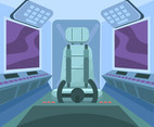 Spaceship Cockpit Seat Vector