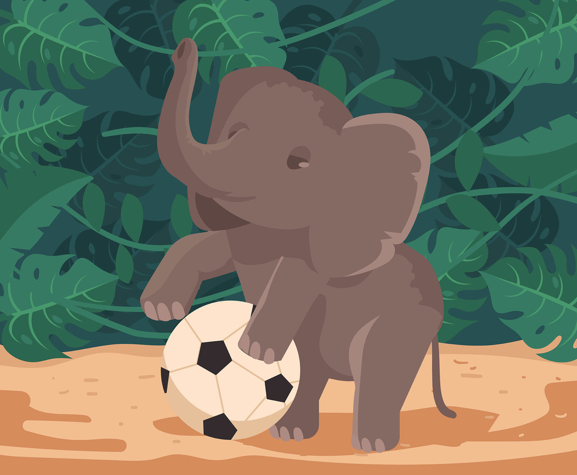 Baby Animal Elephant Calf Vector