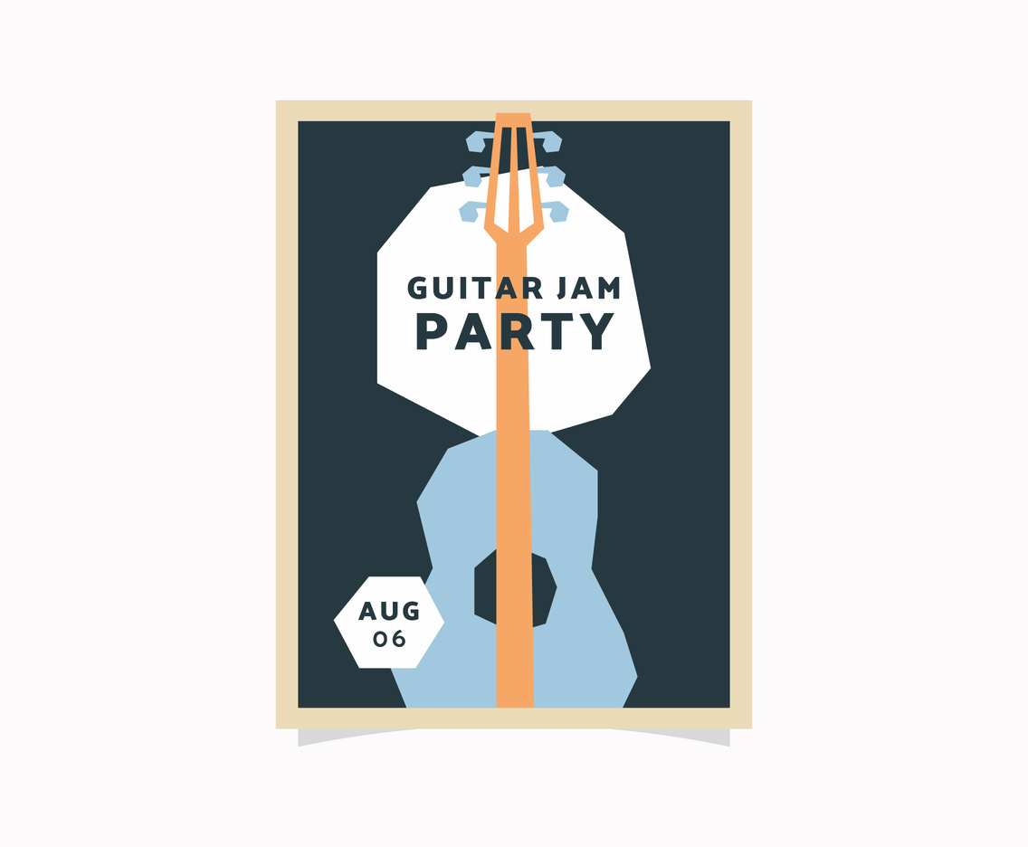 Guitar Jam Party Flyer