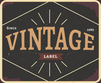 Vintage Labels Since 1989 Vector