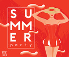 Sumer Party Vector Design