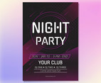 Night Party Flyer Vector