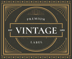 Premium Vintage Labels Vector