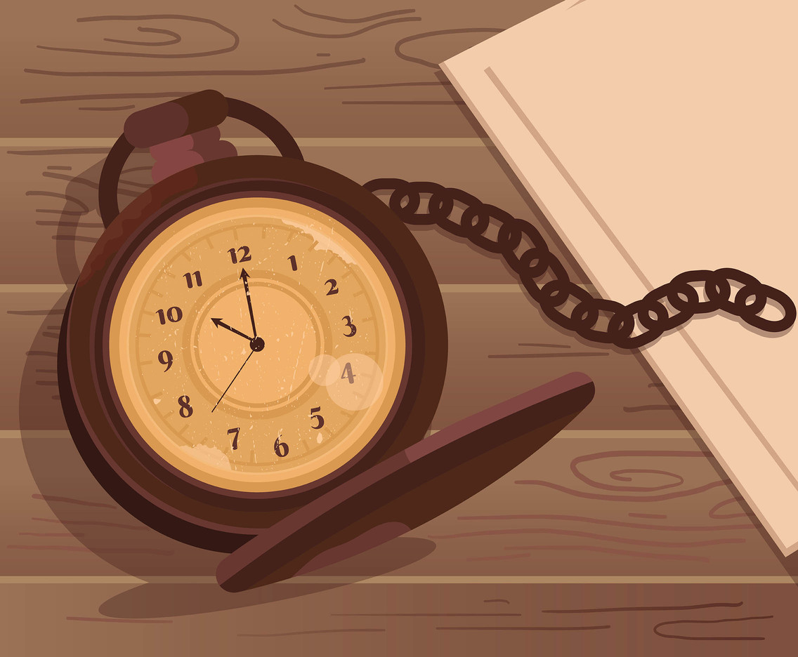 Pocketwatch Time Backgrounds Vector