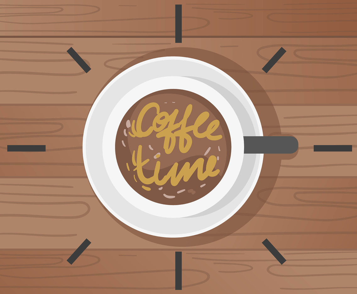 Coffee Time Backgrounds Vector