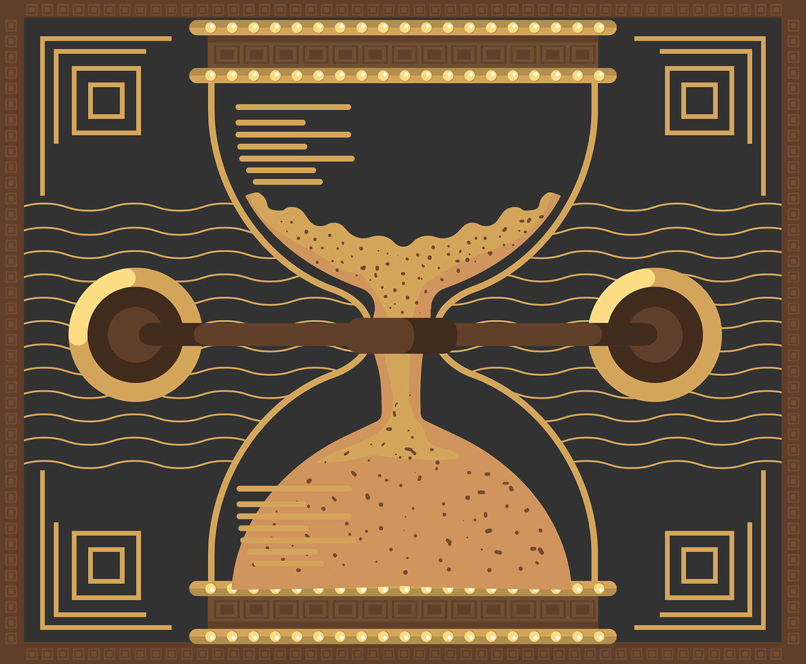 Sandclock Time Backgrounds Vector