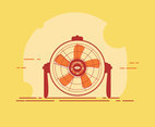 Abstract Electric Fan Vector