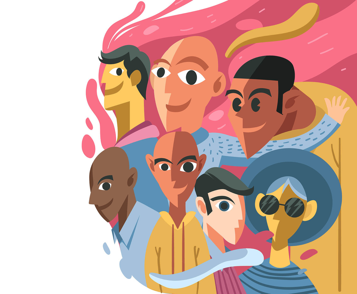 People of Color Illustration Vector