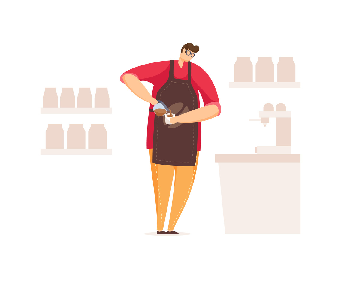 Unique Barista Vectors