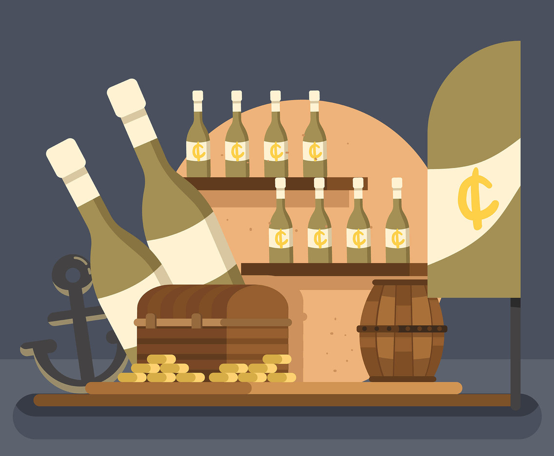 Bottle Products Display Vector