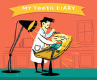 Retro Illustration of Dentistry