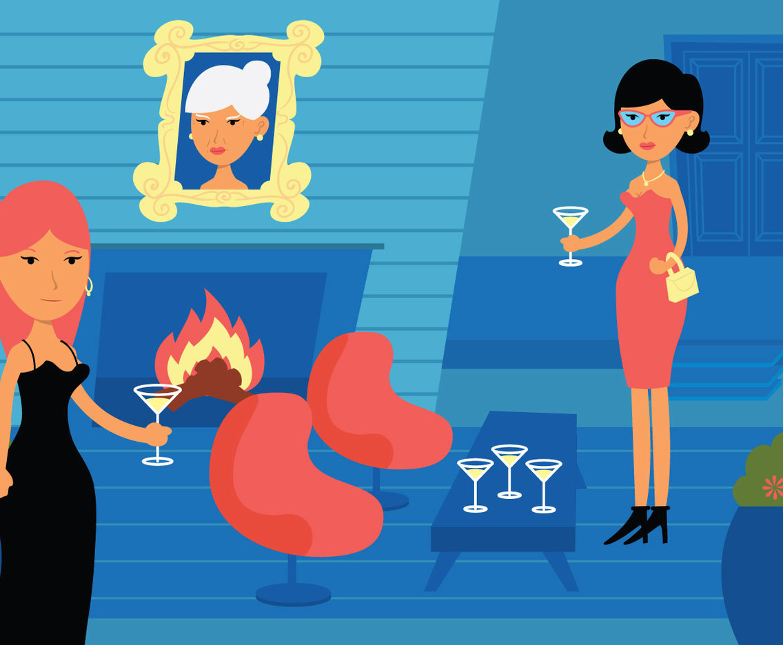 Retro party vector illustration