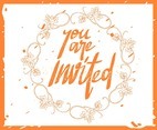 Invitation in Hand Lettering
