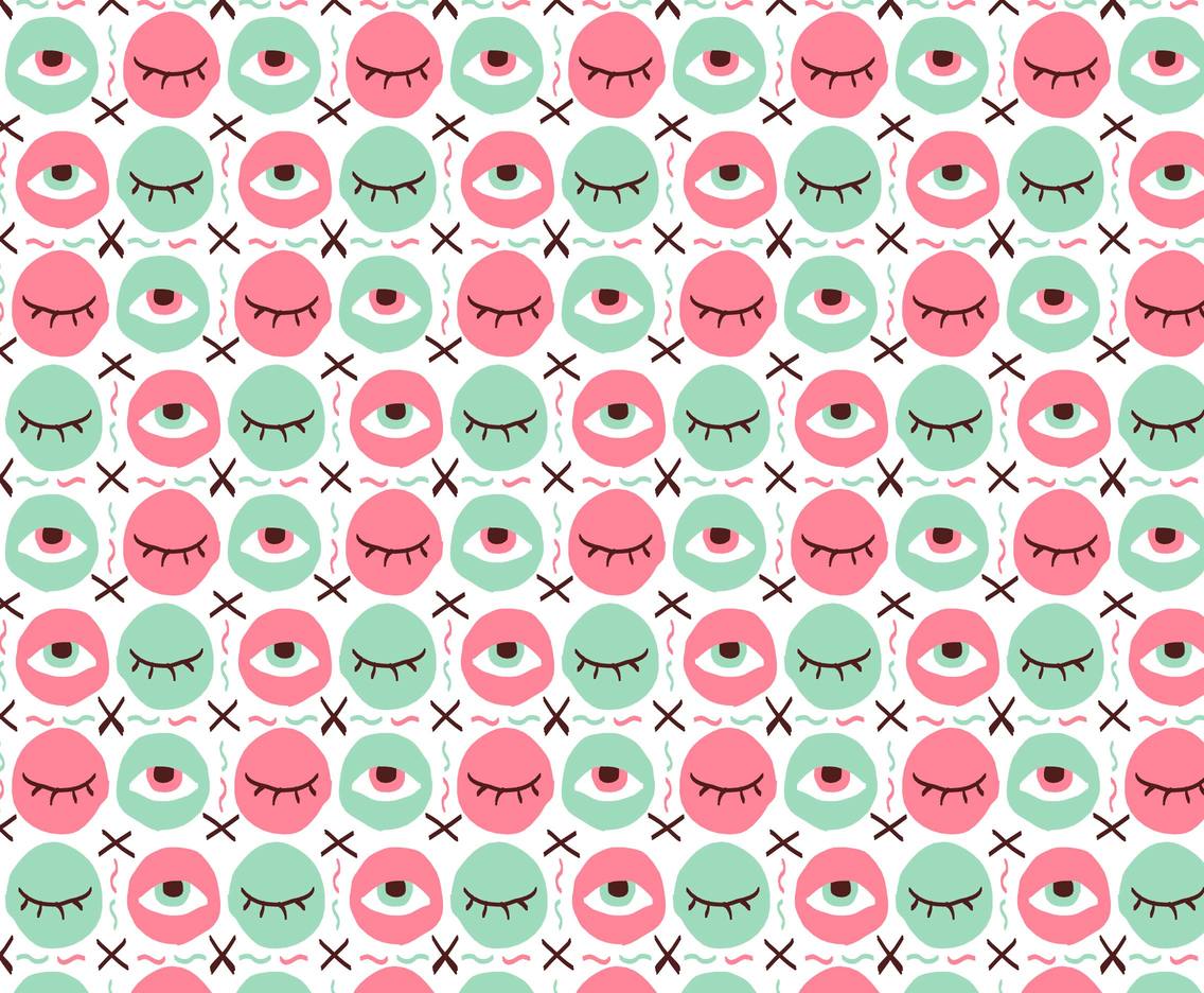 Modern Hand Drawn Pattern Vector