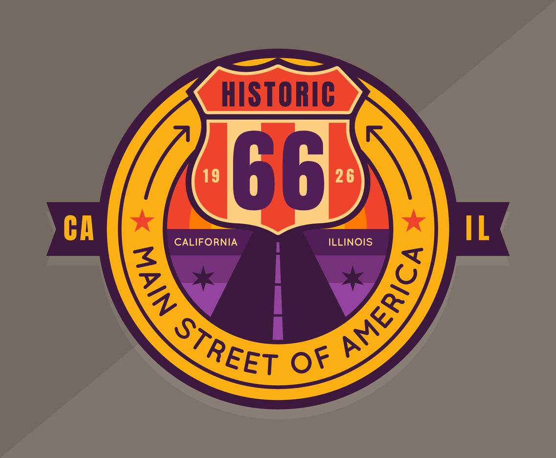 Unique Route 66 Vectors