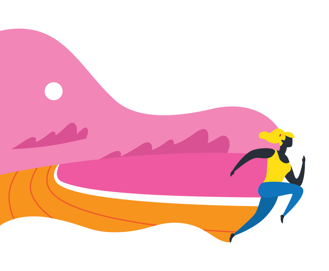 Running Athlete Illustration