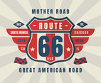 Unique Route 66 Vectors