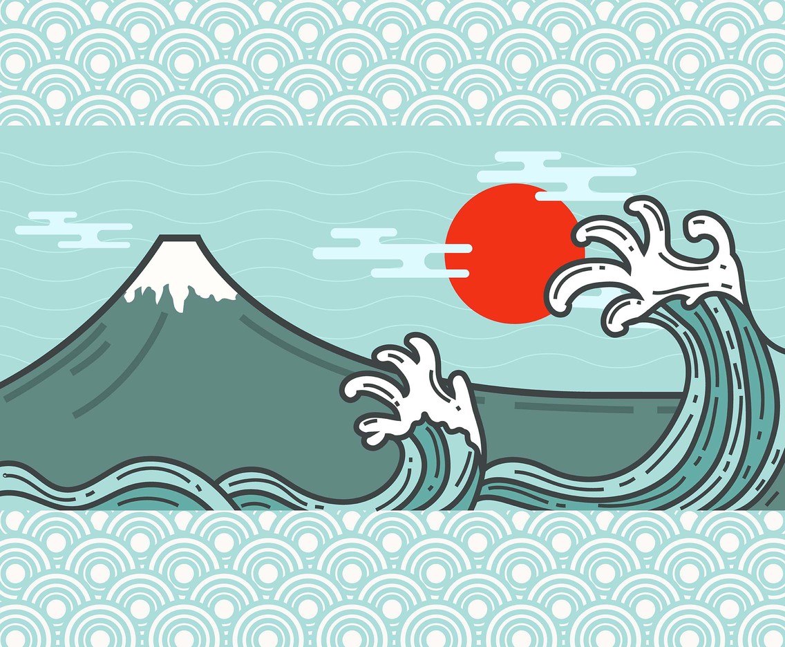 Japanese Wave Vector Art & Graphics | freevector.com