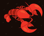 Red Lobster Vector