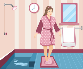 Pink Bathroom Interior