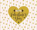Happy Valentines Day Hand Lettering