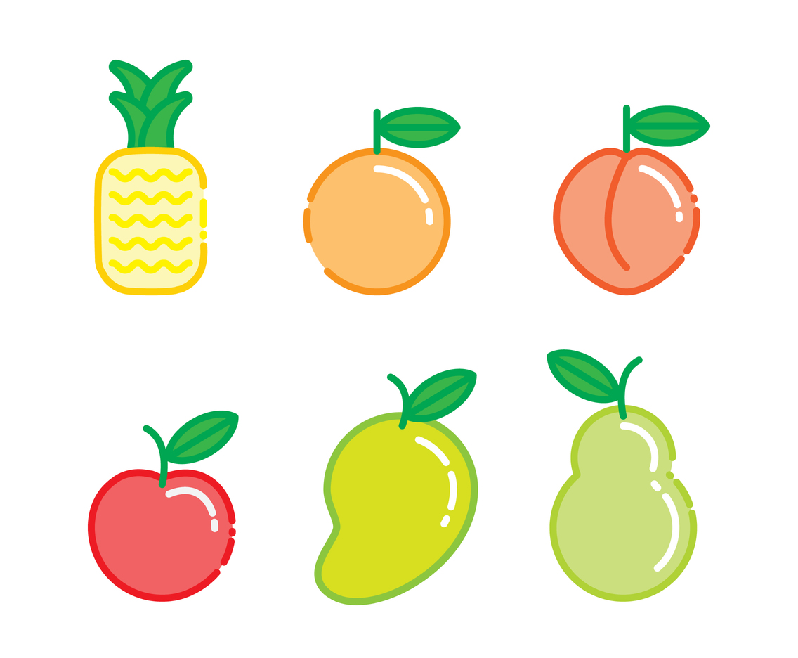 Fruity Icons Vector