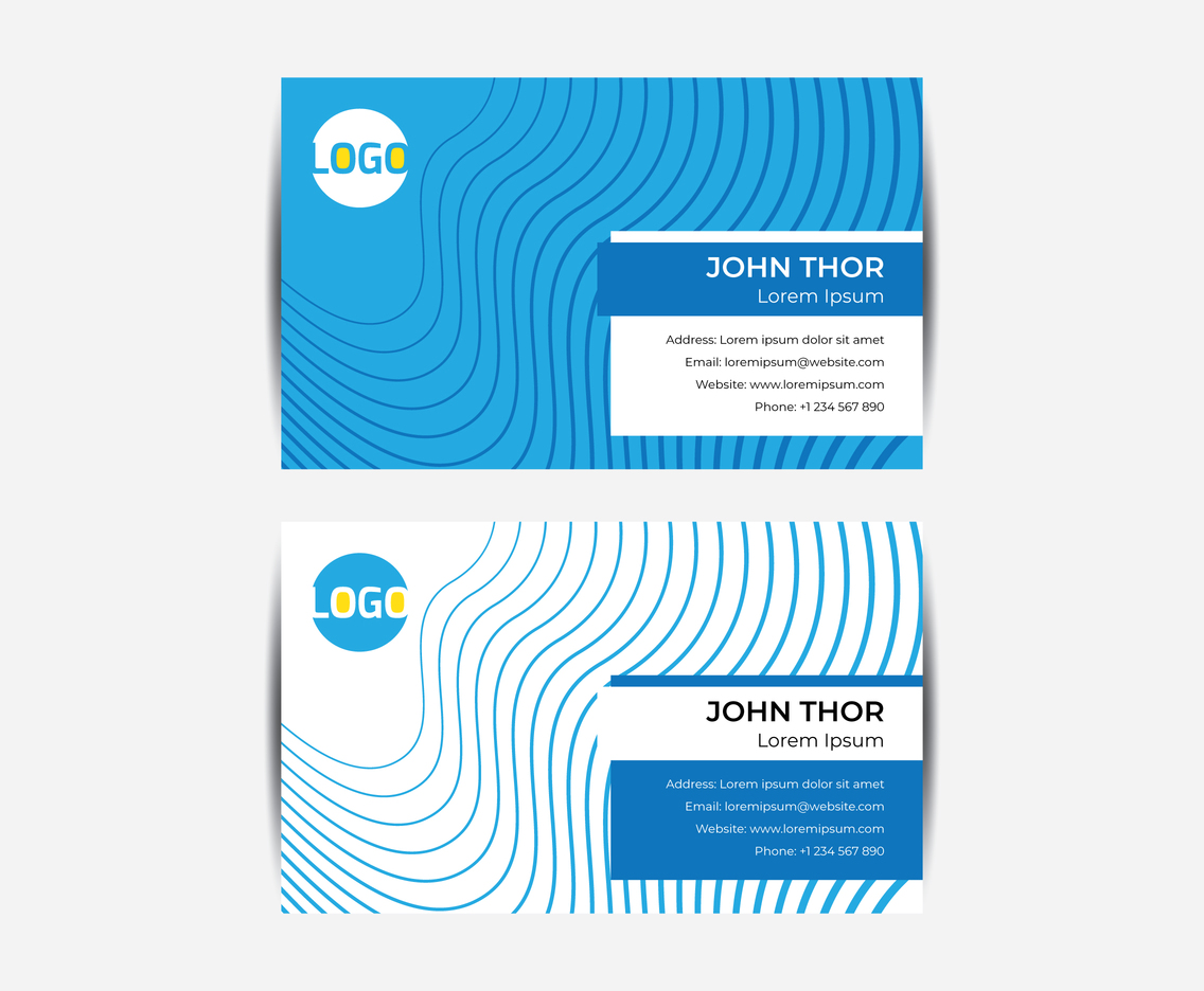 Abstract Contour Business Card