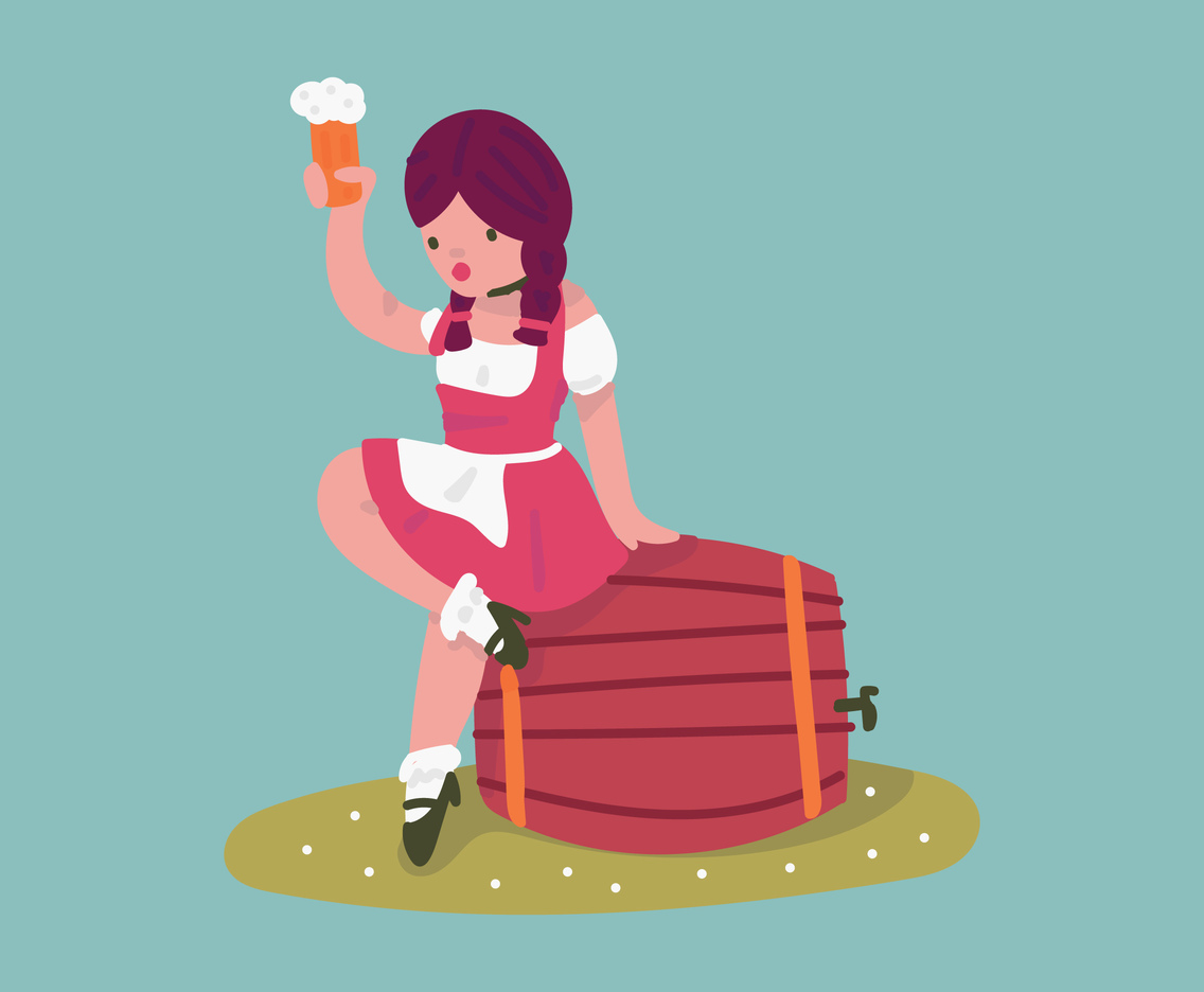 Girl During Oktoberfest