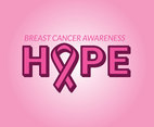 Hope Breast Cancer Awareness Vector