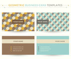 Geometric Business Card Vector Templates