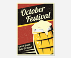 Vintage October Fest Flyer