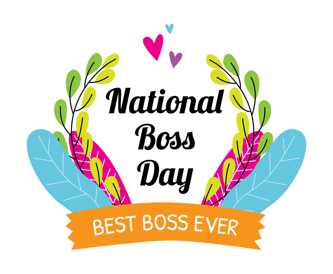 National Boss Day Typography