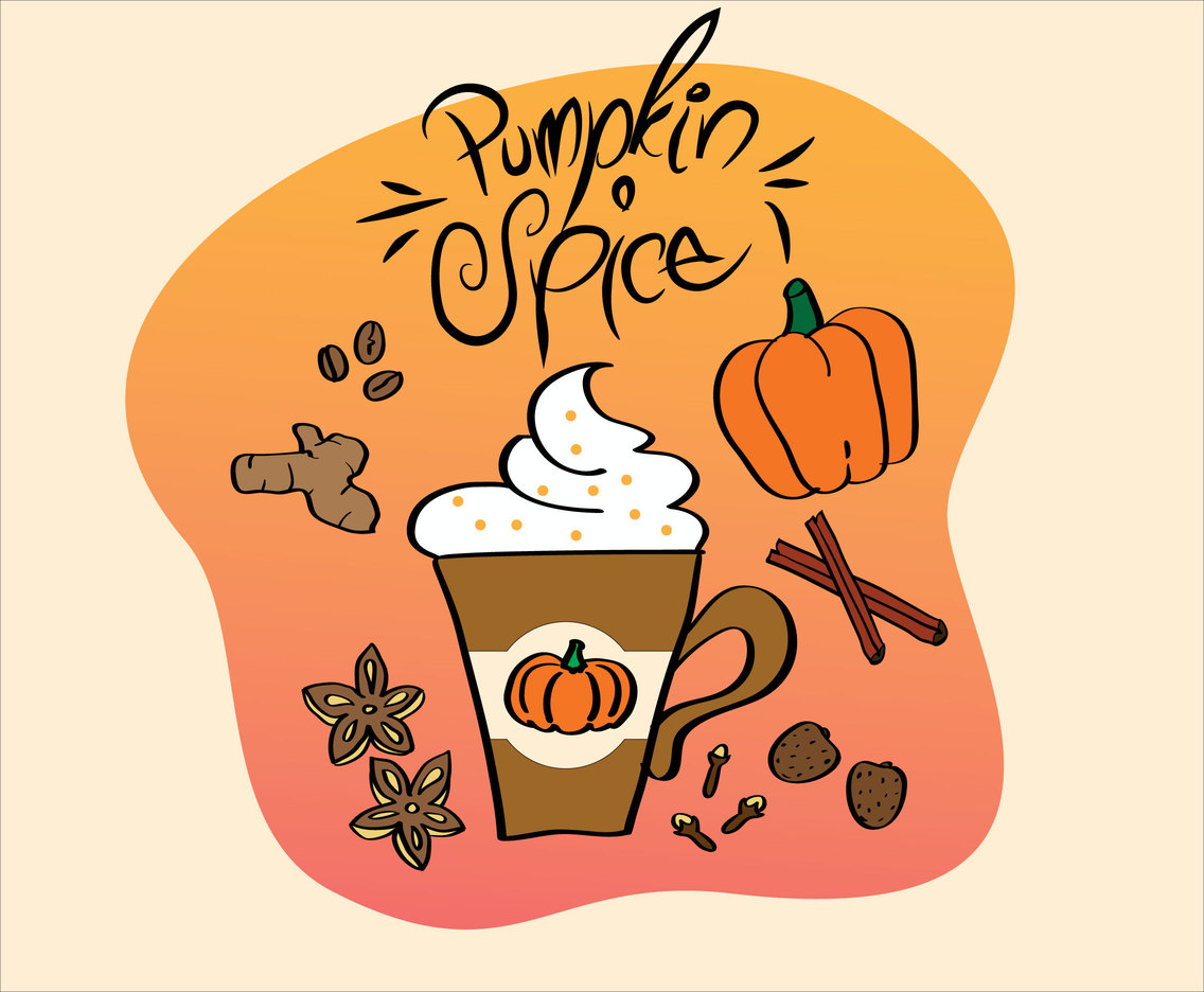 Fun Pumpkin Spice Vector
