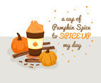 Pumpkin Spice Cup Vector 