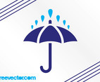 Rain And Umbrella Icon