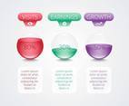 Infographic Charts Spheres Template Vector