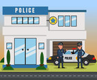 Police Station Vector