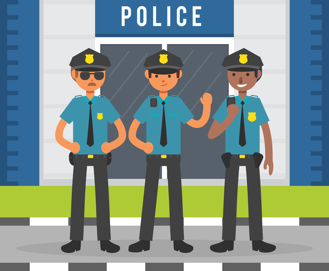 Полиция векторное изображение