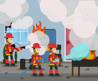 The Firefighters Vector