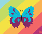 Colorful Vector Butterfly