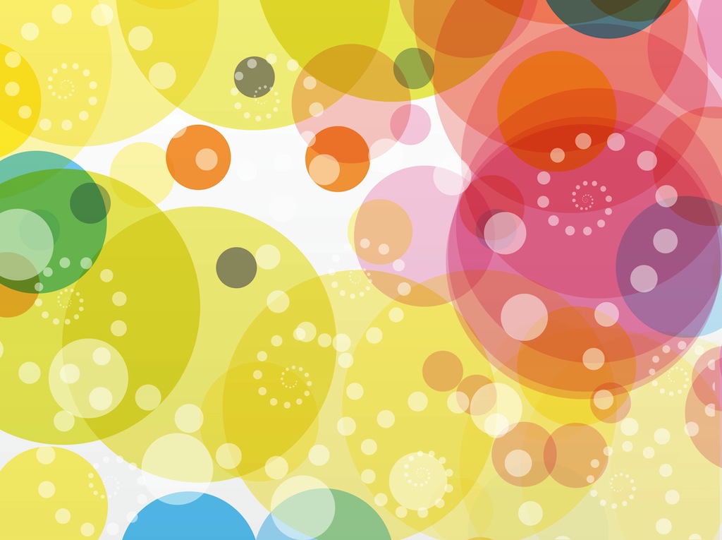 Colorful Circles Background Vector