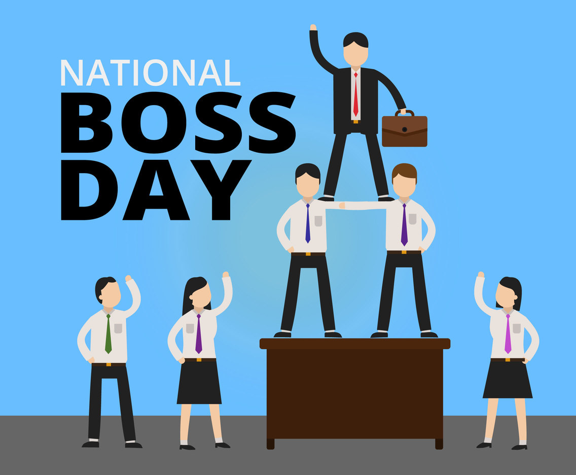 National Boss Day Illustration Vector