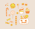 Orange and Yellow Halloween Sweets